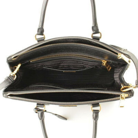 Prada Galleria Medium Sapphire Norx Handbag Black - Picture 5 of 10